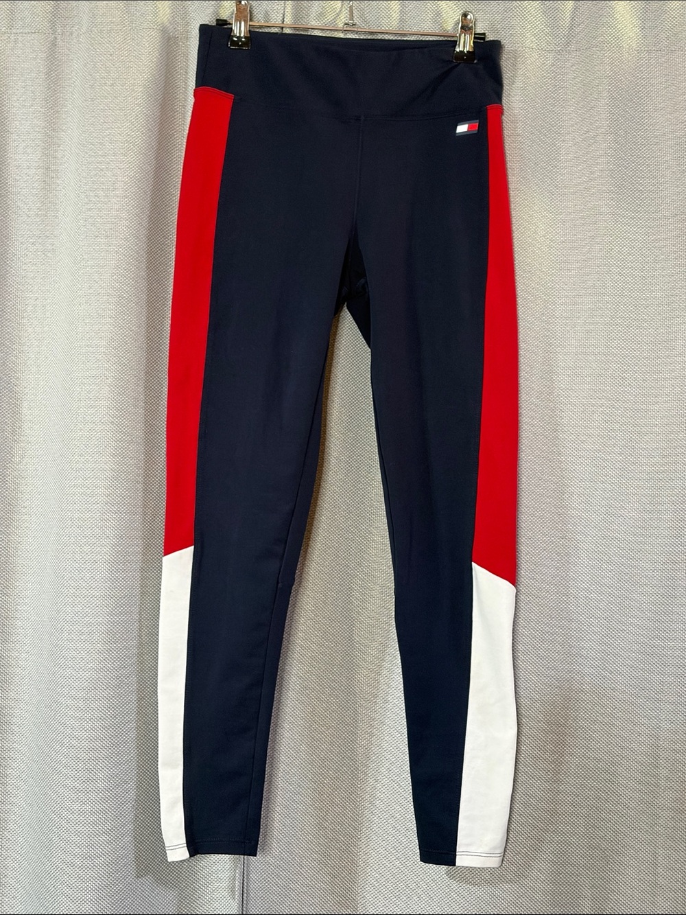 Tommy Hilfiger Navy, Red & White Colorblock Leggings Y2K